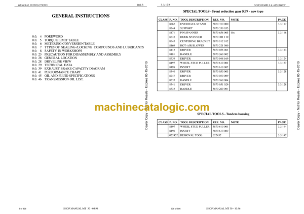 Doosan MT27, MT30R, MT30, MT30S Articulated Dump Truck Shop Manual (Serial Number ------) - Image 4