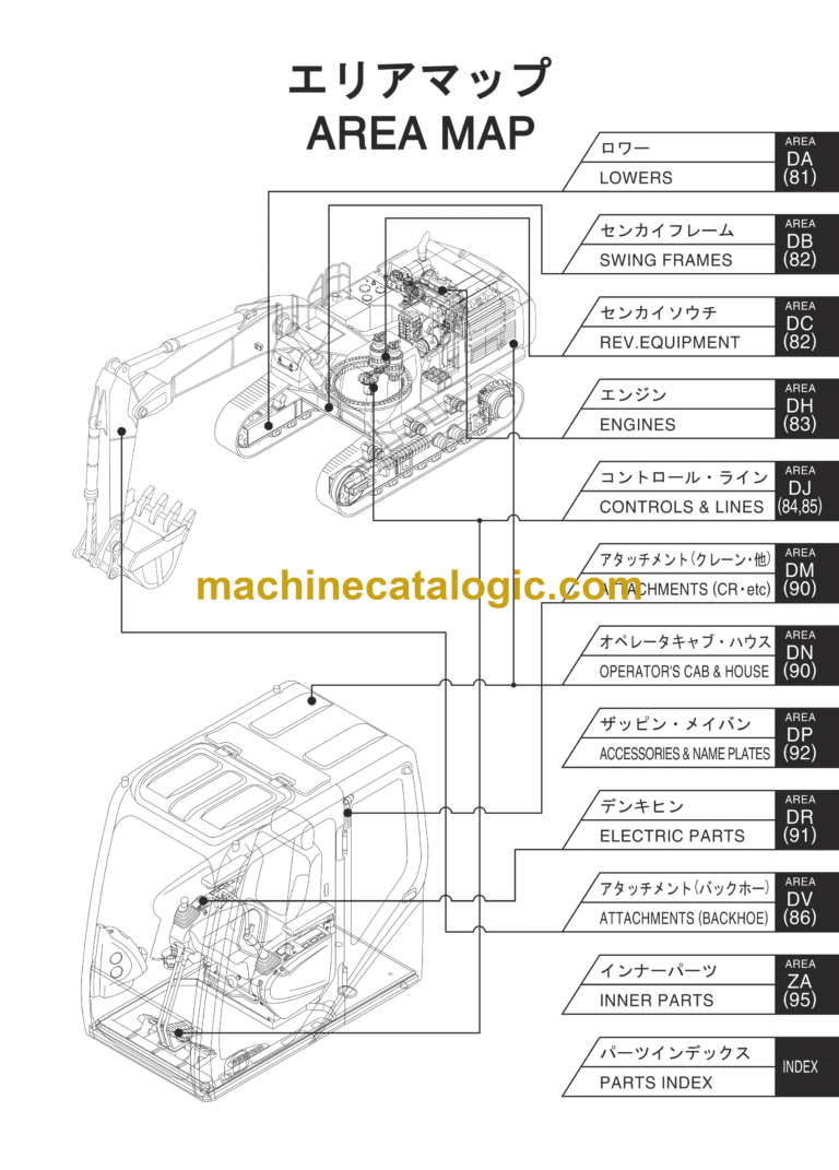 Sumitomo SH700-5 BH Hydraulic Excavator Parts Manual (WCLA700A57BH)