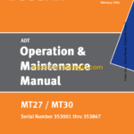 Doosan MT27, MT30 Articulated Dump Truck Operation and Maintenance Manual (Serial Number 353001 and Up)