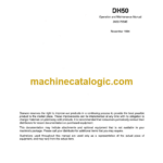 Daewoo DH50 Excavator Operation and Maintenance Manual (2022-7058E)