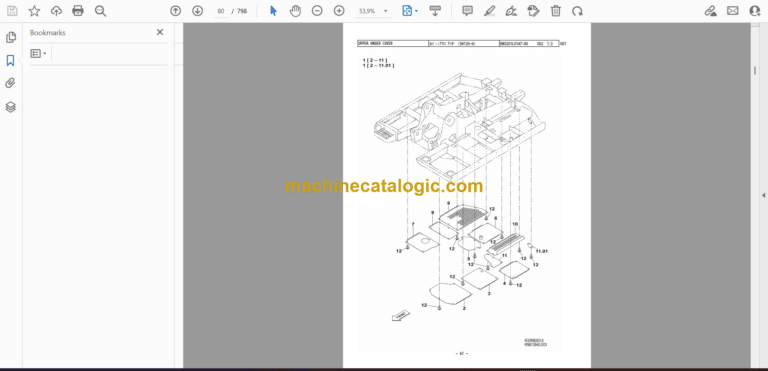 Sumitomo SH130-6, SH130LC-6 Hydraulic Excavator Parts Manual (WCL1306D-0W NZ)