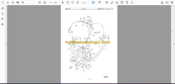 Sumitomo SH700-5 BH Hydraulic Excavator Parts Manual (WCLA700A57BH) - Image 2