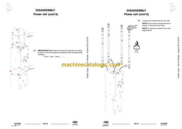 Doosan DXB130 Hydraulic Breaker Service Manual (Serial Number X130A50000 and Up) - Image 2