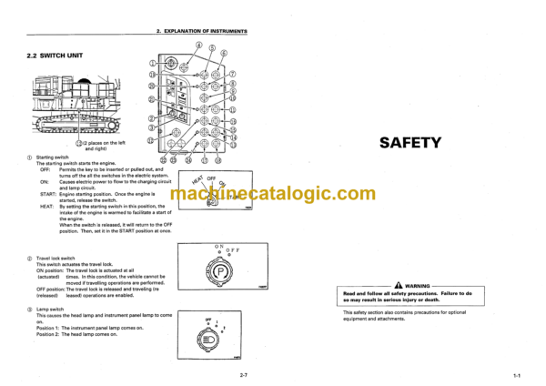 Komatsu BR500JG-1 Mobile Crusher Operation and Maintenance Manual (SEAM011300) - Image 3