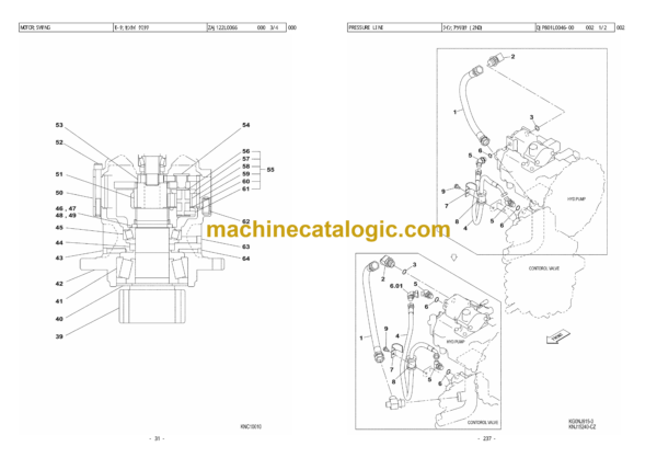Sumitomo SH130-6, SH130LC-6 Hydraulic Excavator Parts Manual (WCL1306D-0W NZ)