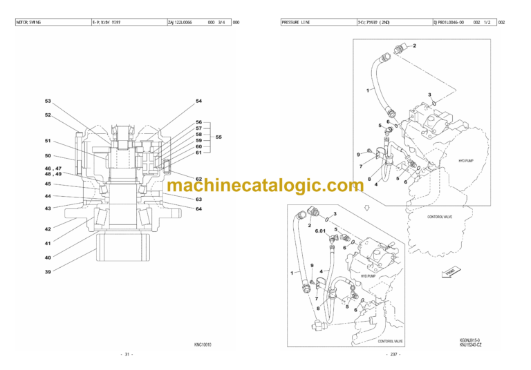 Sumitomo SH130-6, SH130LC-6 Hydraulic Excavator Parts Manual (WCL1306D-0W NZ)