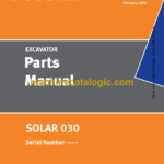 Doosan Solar 030 Excavator Parts Manual