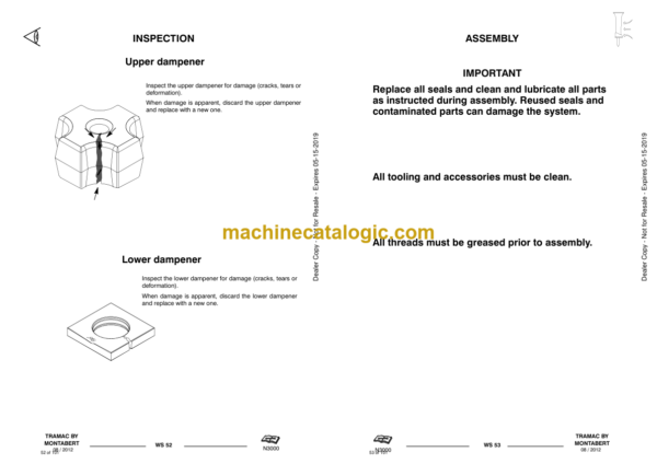 Tramac N3000 Hydraulic Breaker Service Manual (Serial Number X130A50000 and Up) - Image 2
