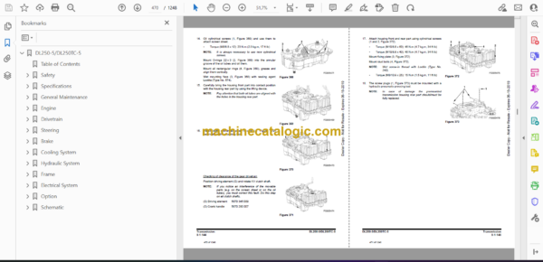 Doosan DL250-5, DL250TC-5 Wheel Loader Shop Manual (Serial Number 10001 and Up) - Image 2