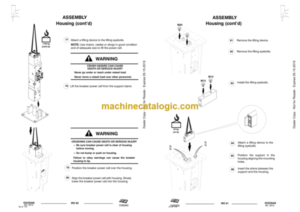 Doosan DXB260 Hydraulic Breaker Service Manual (Serial Number X260A50000 and Up) - Image 2