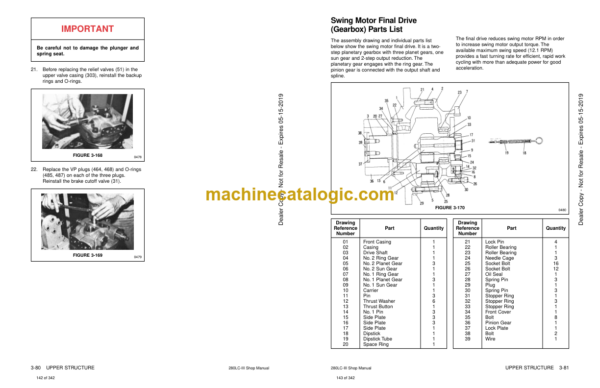 Doosan Solar 280LC-3 Excavator Shop Manual (Serial Number 0001 thru 5444) - Image 2