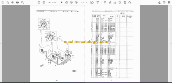Sumitomo SH200-2, SH200LC-2 Hydraulic Excavator Parts Manual (WCL2001-0W) - Image 2