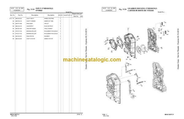 Doosan M200TC-V Wheel Loader Parts Manual (Serial Number 1001 to 3000P) - Image 2