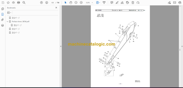 Sumitomo SH160-5 Hydraulic Excavator Parts Manual (WCL1605-0T) - Image 2