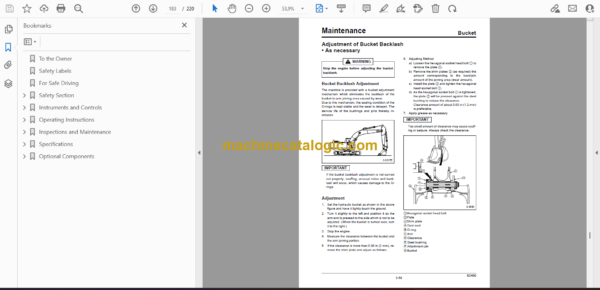 Sumitomo SH330-5, SH330LC-5, SH350HD-5, SH350LHD-5 Hydraulic Excavator Operators Manual (WDL3305-1W) - Image 2