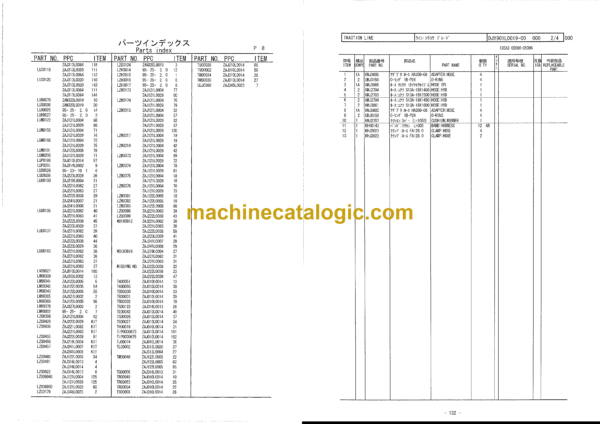 Sumitomo SH135X-3SB Hydraulic Excavator Parts Manual (WCL135X3-5096) - Image 3