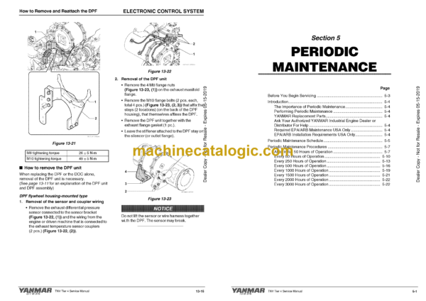 Yanmar 3TNV88C, 3TNV86CT, 4TNV88C, 4TNV86CT, 4TNV98C, 4TNV98CT Engines Shop Manual - Image 3
