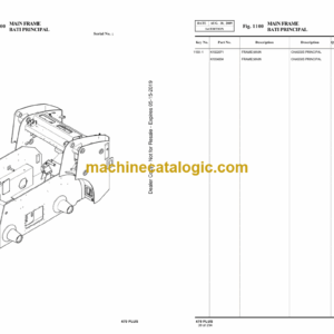 Daewoo SSL 470 Plus Skid Steer Loader Parts Manual