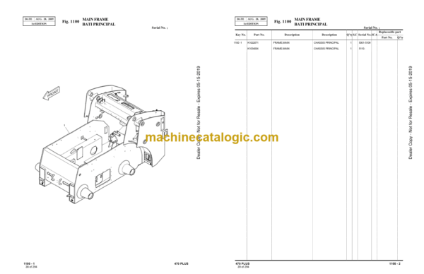 Daewoo SSL 470 Plus Skid Steer Loader Parts Manual - Image 2
