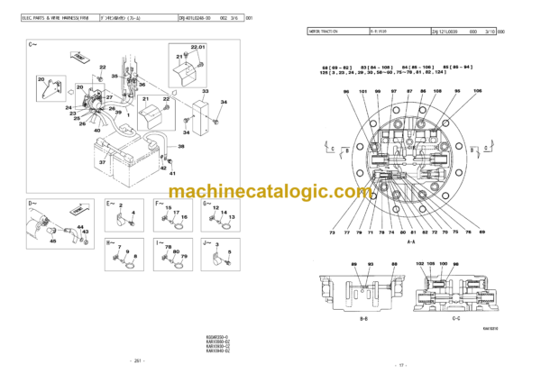 Sumitomo SH75X-3B, SH75XU-3B Hydraulic Excavator Parts Manual (WCLA75X3B1BB, WCLA75X3B1SB) - Image 3