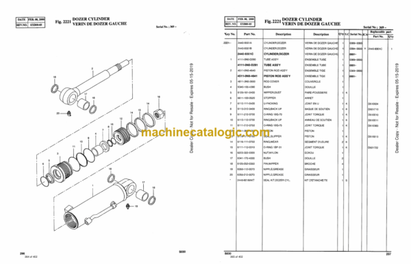 Doosan Solar 030 Excavator Parts Manual - Image 4