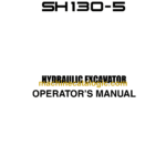 Sumitomo SH130-5 Hydraulic Excavator Operators Manual (WDL1205-2W)