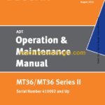 Doosan MT36, MT36 Series 2 Articulated Dump Truck Operation and Maintenance Manual (Serial Number 410002 and Up)