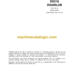 Doosan DX210, DX225LCB Hydraulic Excavator Shop Manual (Serial Number 5001 and Up)