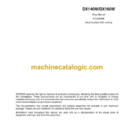 Doosan DX140W, DX160W Wheeled Excavator Shop Manual (Serial Number 5001 and Up)
