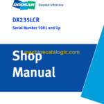 Doosan DX235LCR Hydraulic Excavator Shop Manual (Serial Number 5001 and Up)