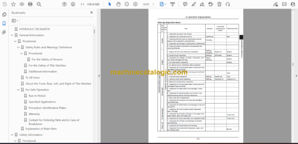 Sumitomo SH250-6 Hydraulic Excavator Operators Manual (WDL2506-3W) - Image 4