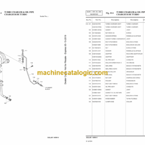 Doosan Solar 140W-V Wheeled Excavator Parts Manual (Serial Number 1001 and Up)