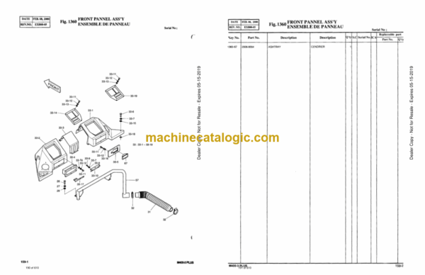 Doosan M400-3 Wheel Loader Parts Manual - Image 2