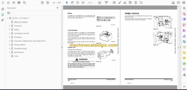Doosan DL250-3, DL250TC-3 Wheel Loader Operation and Maintenance Manual (Serial Number 10001 and Up) - Image 4