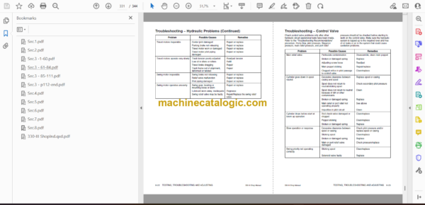 Doosan Solar 330LC-3 Excavator Shop Manual - Image 2