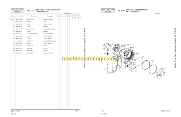 Doosan Solar 140W-V Wheeled Excavator Parts Manual (Serial Number 1001 and Up) - Image 4