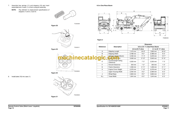 Doosan DX140W, DX160W Wheeled Excavator Shop Manual (Serial Number 5001 and Up) - Image 3