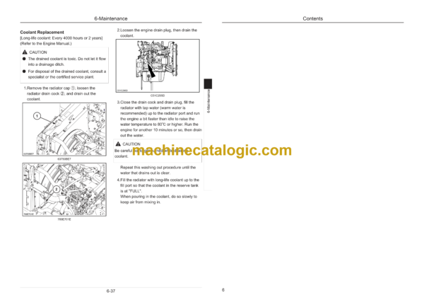 Sumitomo SH250-6 Hydraulic Excavator Operators Manual (WDL2506-3W) - Image 2