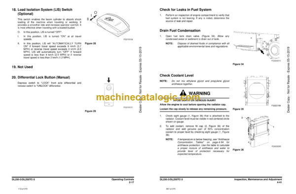 Doosan DL250-3, DL250TC-3 Wheel Loader Operation and Maintenance Manual (Serial Number 10001 and Up) - Image 3