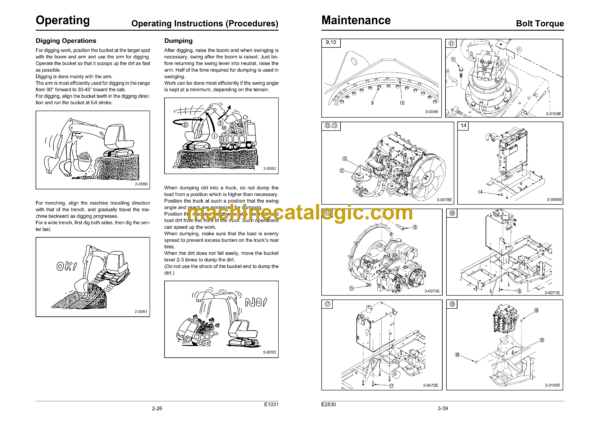 Sumitomo SH130-5 Hydraulic Excavator Operators Manual (WDL1205-2W) - Image 3