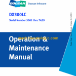 Doosan DX300LC Excavator Operation and Maintenance Manual (Serial Number 5001 thru 7439)