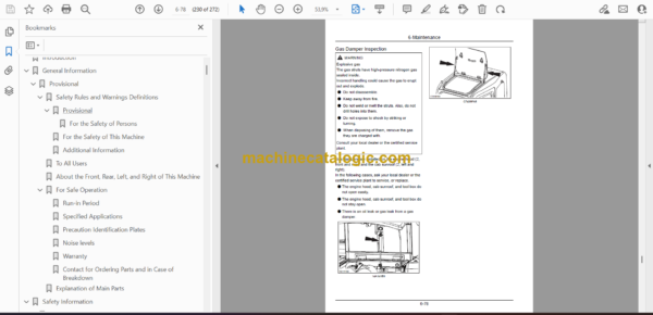 Sumitomo SH75X-6A Hydraulic Excavator Operators Manual (WDL0756-2T) - Image 2
