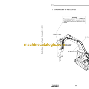 Doosan N8000 Hydraulic Breaker Operation and Maintenance Manual (Serial Number X260A50000 and Up)