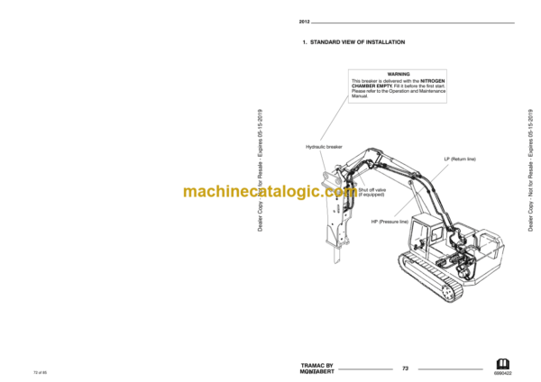 Doosan N8000 Hydraulic Breaker Operation and Maintenance Manual (Serial Number X260A50000 and Up) - Image 2
