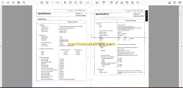 Sumitomo SH125X-3, SH135X-3 Hydraulic Excavator Service Text - Image 2