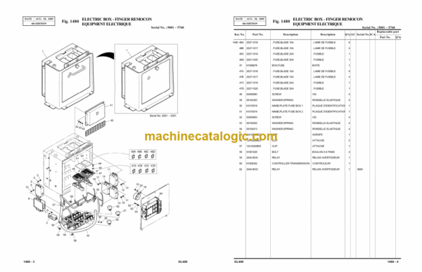 Doosan DL400 Wheel Loader Parts Manual (Serial Number 5001 and UP) - Image 4