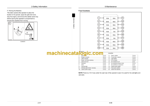 Sumitomo SH75X-6A Hydraulic Excavator Operators Manual (WDL0756-2T) - Image 4