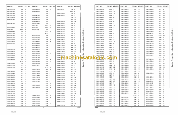 Doosan Solar 015 Excavator Parts Manual - Image 4