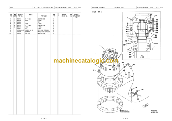 Sumitomo SH160-3 Hydraulic Excavator Full Parts Manual (WCLA160A31BH) - Image 4