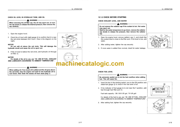 Komatsu JV25DW-2, JV25W-2, JV25CW-2, JV25CR-7 Vibratory Roller Operation and Maintenance Manual (SEAM018100) - Image 3